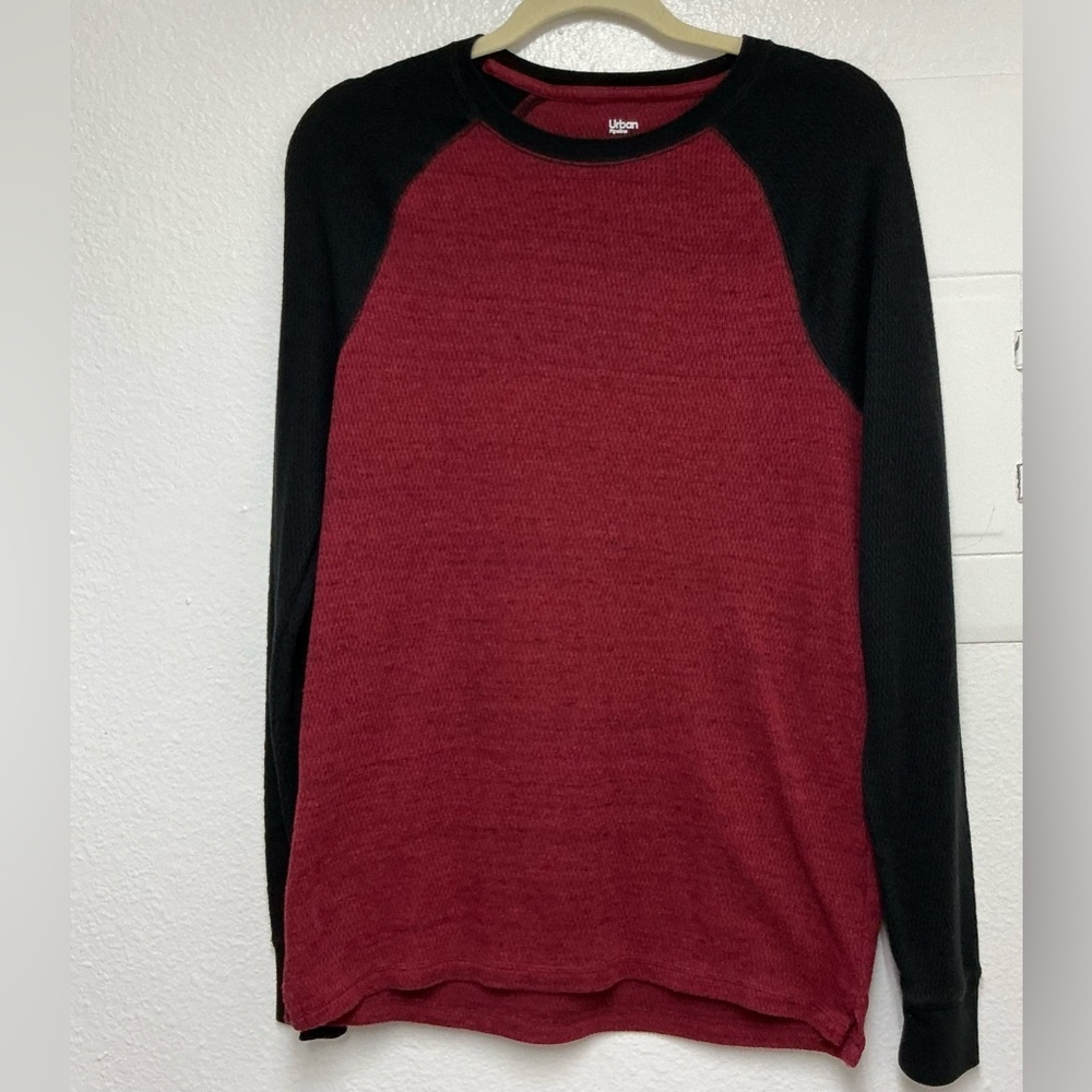 urban pipeline Men Jester Red and Black  Long Sleeve Tee